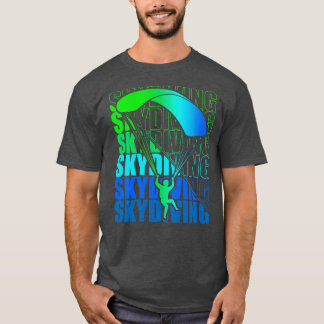 Skydive parachutist parachute skydiver cadeau idee t-shirt