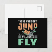 Skydive Skydiver Jump Retro Funny Gift Briefkaart (Voorkant / Achterkant)