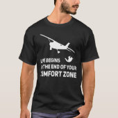 Skydive Skydiving Parachute Comfort Zone T-shirt (Voorkant)