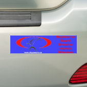 Skydiver aan boord bumpersticker (Op auto)