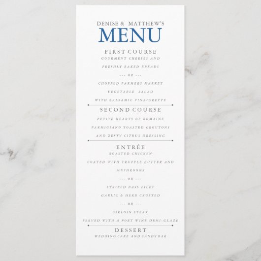 Skydiver Blue Menu (Voorkant)