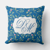 Skydiver Blue Wedding Keepsake Throw Pillow Kussen (Voorkant)