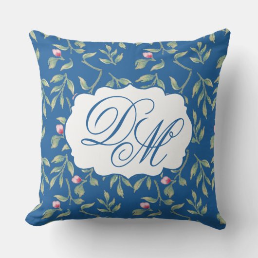 Skydiver Blue Wedding Keepsake Throw Pillow Kussen (Voorkant)