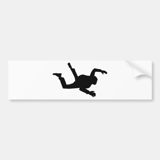 Skydiver Bumpersticker (Voorkant)