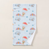 Skydiver Cat Seamless Pattern Bad Handdoek (Handdoek)