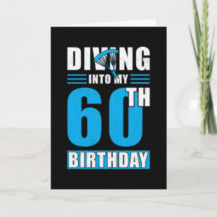 Skydiver Gift 60th Birthday Kaart