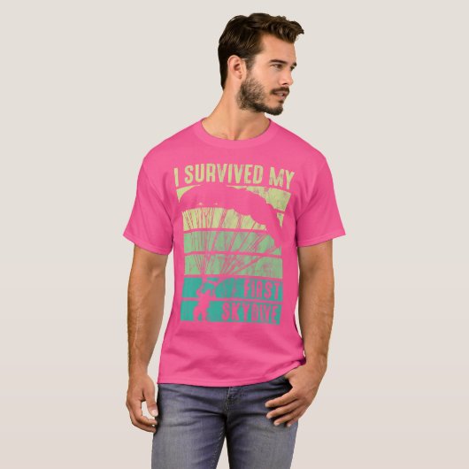Skydiver ik heb mijn eerste Skydive Funny Skydivi  T-shirt (Voorkant volledig)