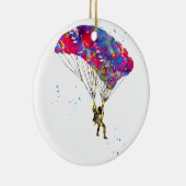 Skydiver Keramisch Ornament (Rechts)