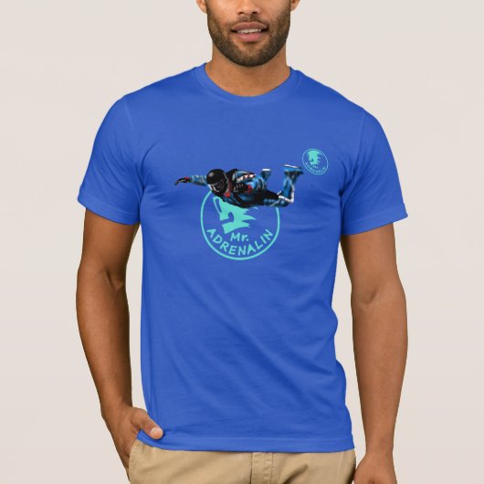 Skydiver Mr. Adrenalin T-shirt (Voorkant)