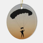 Skydiver Parachute bij Sunset Sky Diver Keramisch Ornament (Links)