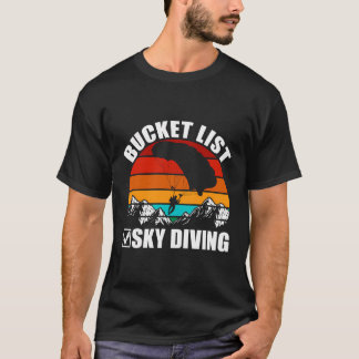  skydiver parachute emmerlijst S T-shirt