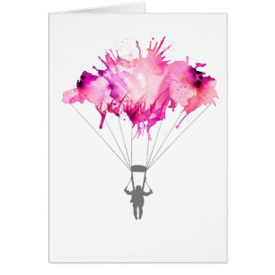 Skydiver Parachute Skydiving Parachuting Art Gift