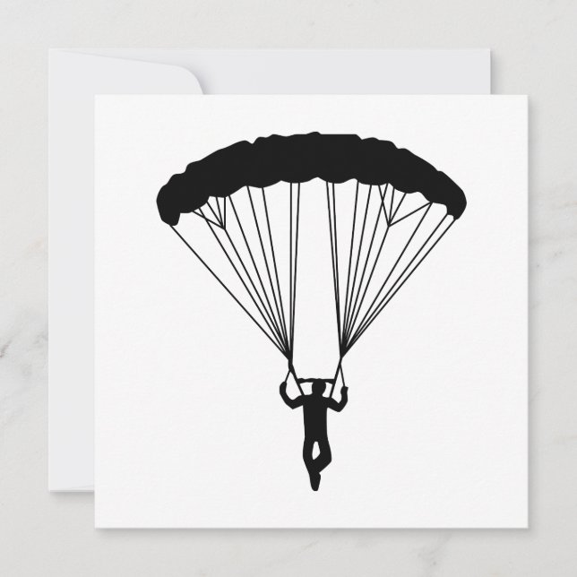 skydiver silhouet (Voorkant)