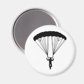 skydiver silhouet magneet (Voorkant / Achterkant)