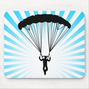 skydiver silhouet muismat