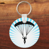 skydiver silhouet sleutelhanger (Voorkant)