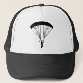 skydiver silhouet trucker pet (Voorkant)