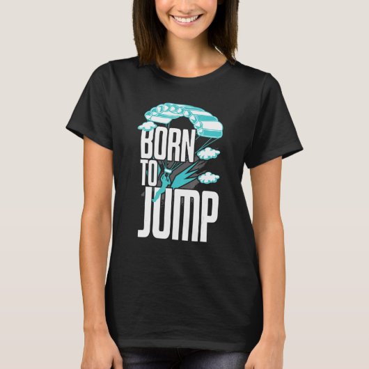 Skydiver Skydive Jumping Parachute Base Jump Skydi T-shirt (Voorkant)