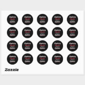 Skydiver Skydiving failure is geen optie Ronde Sticker (Vel)