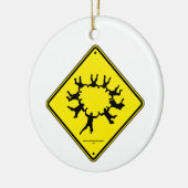 Skydivers CauSign Keramisch Ornament (Links)