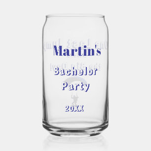Skydiving Bachelor Party Grappig Avontuur Thema Blikvorm Glas