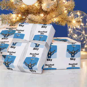 Skydiving Bereikte De Hemel Skydiver Cadeaupapier