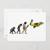 Skydiving Briefkaart (Voorkant / Achterkant)