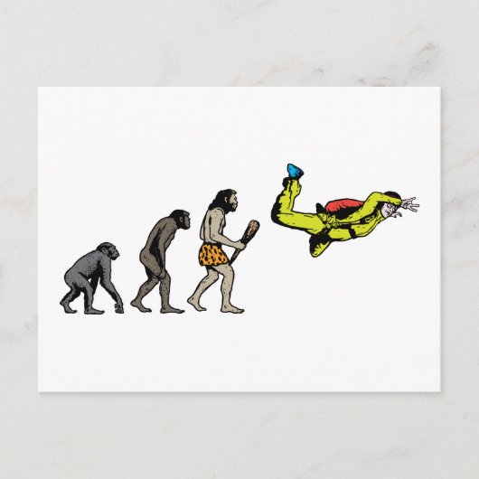 Skydiving Briefkaart (Voorkant)