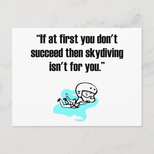 Skydiving Briefkaart (Voorkant)