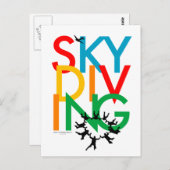 Skydiving Briefkaart (Voorkant / Achterkant)