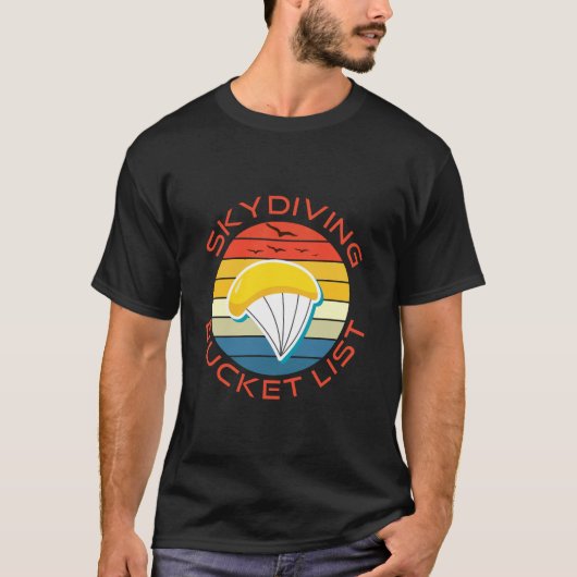 skydiving bucket list t-shirt (Voorkant)