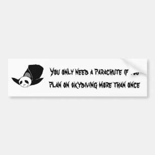 Skydiving Bumpersticker