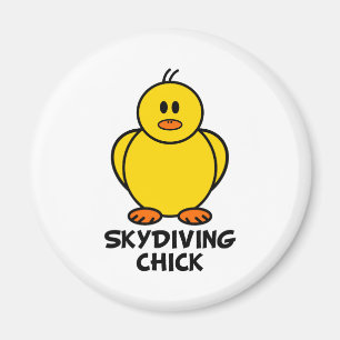 Skydiving Chick Magneet