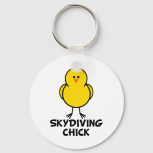 Skydiving Chick Sleutelhanger