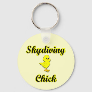 Skydiving Chick Sleutelhanger