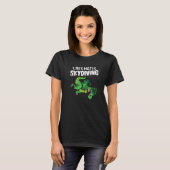 Skydiving Dinosaur T Rex Hates Skydiving T-shirt (Voorkant volledig)