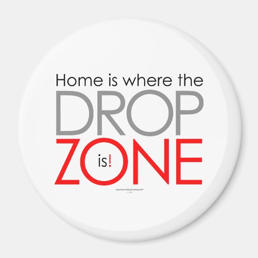 Skydiving Drop Zone Magneet (Voorkant)