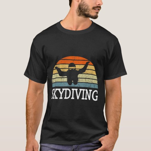 Skydiving Flying Parachute T-shirt (Voorkant)