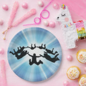 Skydiving Freefall Design Paper Bord (Feest)