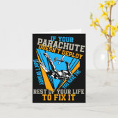 Skydiving If Your Parachute Doesnt Deploy Dont  Kaart (Gele Bloem)