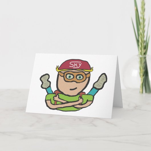 Skydiving Kaart (Voorkant)