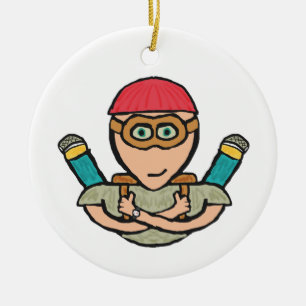Skydiving Keramisch Ornament