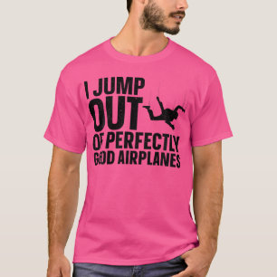 Skydiving kunst voor parachutespringen Skydiver Sk T-shirt