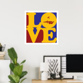 Skydiving Love Poster (Thuiskantoor)