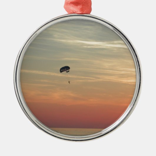 Skydiving Metalen Ornament (Voorkant)