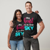 Skydiving-mijn hart is in de lucht t-shirt (Unisex)