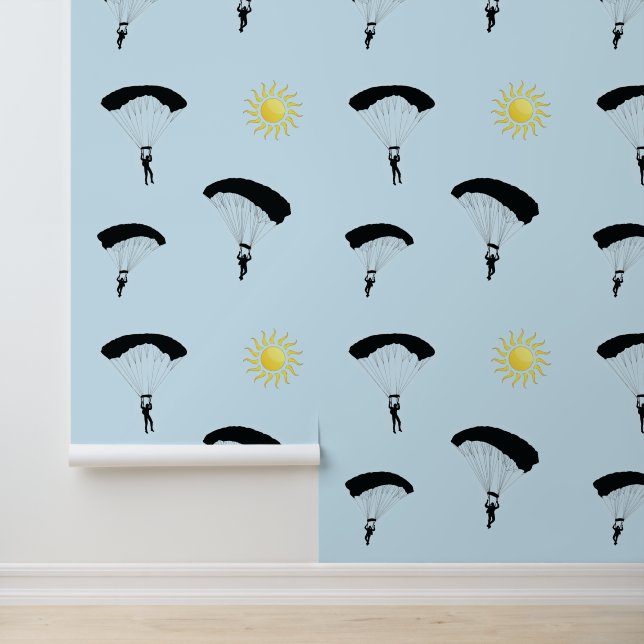 Skydiving ontwerp behang (Applicatie)