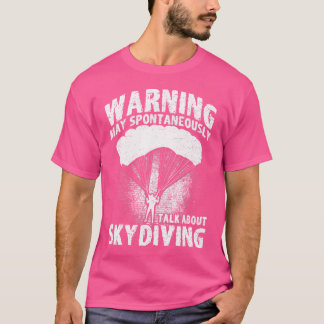 Skydiving parachutespringen kan spontaan praten ov t-shirt