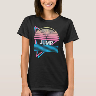 Skydiving Parachutespringen Skydiver Retro Jump T-shirt