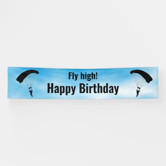 Skydiving Parachuting Design Banner (Horizontaal)